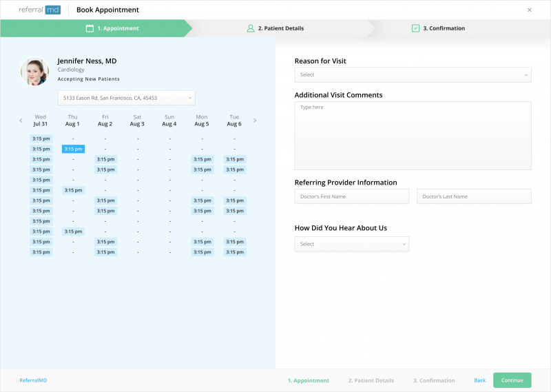 Patient Scheduling Software - ReferralMD